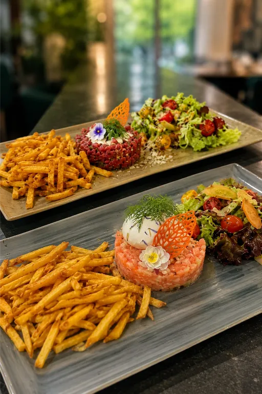 Tartare fait maison Sallanches - Restaurant Sallanches - Nemausus restaurant